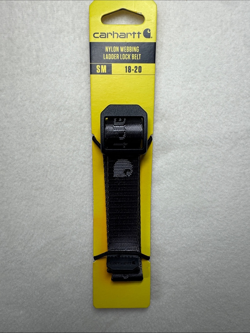 Carhartt Dark Gray Nylon Webbing Ladder Lock Belt